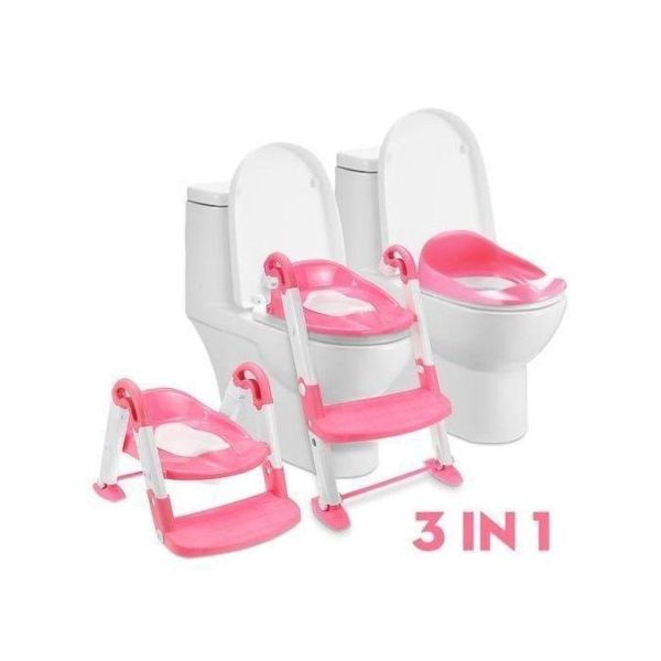 3 In 1 Portable Training Kids Toilet Ladder/Potty Trainer