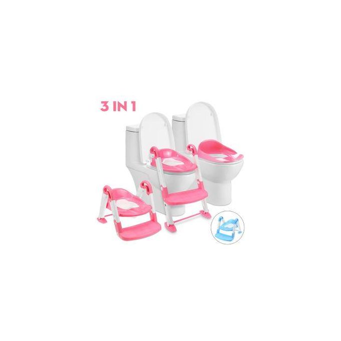 3-in-1 Toddler Potty Training Seat with Step Stool