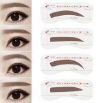 30PCS Women Eyebrow Stencil Reusable Template Eye Makeup Tools Stickers