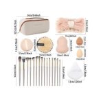 36 Beauty Tools With Square Cosmetic Bag Set