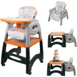 3IN1 HIGH FEEDING CHAIR, CONVERTABLE TO A CHAIR AND A TABLE