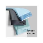 3Pcs/Set Men's Underwear Ice Silk Boxer Panties Briefs Breathable Multicolor