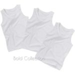 3PCS Soft Cotton NEWBORN Baby Vest Unisex