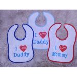 3PCs Waterproof Infant Cotton Baby Bibs