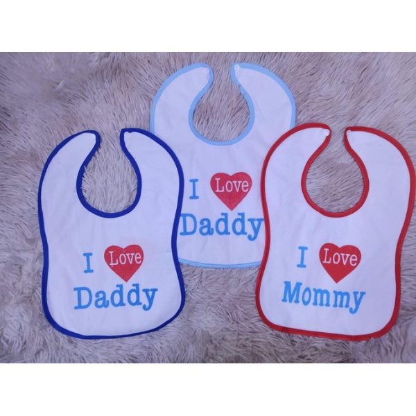 3PCs Waterproof Infant Cotton Baby Bibs