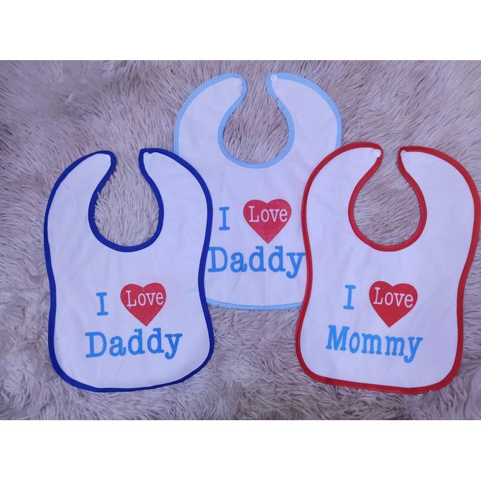 3PCs Waterproof Infant Cotton Baby Bibs