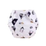 3pieces of Washable Reusable Adjustable Baby Diaper Printed Unisex Cloth Diapers Infant Nappy Soft Covers With 9 Inserts.