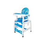 4 in 1 convertible feeding chair with wheels- green