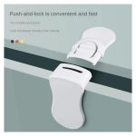 4 Pcs Child Safety Cupboard Locks, Baby Proofing Cabinet Locks, Baby Safety Drawers Fridge Closet Doors Strap Locks With Strong Adhesives, No Tools Needed No Drilling