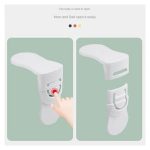 4 Pcs Child Safety Cupboard Locks, Baby Proofing Cabinet Locks, Baby Safety Drawers Fridge Closet Doors Strap Locks With Strong Adhesives, No Tools Needed No Drilling