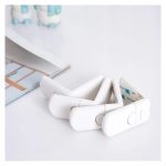 4 Pcs Child Safety Cupboard Locks, Baby Proofing Cabinet Locks, Baby Safety Drawers Fridge Closet Doors Strap Locks with Strong Adhesives, No Tools Needed No Drilling
