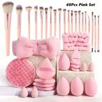 40Pcs Makeup Kit Makeup Brush Set Eye Shadow Mixing Brush Beauty sponge makeup brush Female Cosmetics Beauty Tools