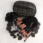 47-piece makeup tool set small fragrance style makeup bag makeup brush set portable wash travel powder puff makeup