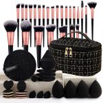 47-piece makeup tool set small fragrance style makeup bag makeup brush set portable wash travel powder puff makeup