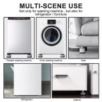 4Pc Anti Vibration Pads For Washing Machine,Dryers, Rubber Feet Mat Pads Shock And Universal Size