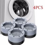 4Pc Anti Vibration Pads For Washing Machine,Dryers, Rubber Feet Mat Pads Shock And Universal Size