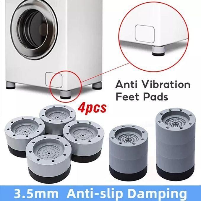 4Pc Anti Vibration Pads For Washing Machine,Dryers, Rubber Feet Mat Pads Shock And Universal Size