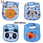 4PCs Cutest Waterproof Infant Cotton Baby Boy Bibs