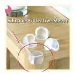 4Pcs Round Silicone Protective Sleeve Edge Clear Table Desk Corner Guard Cushion Baby Safety Bumper Protector