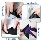 4pcs Rug Carpet Mat Grippers Non Slip Reusable Washable Silicone Grip