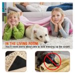 4pcs Rug Carpet Mat Grippers Non Slip Reusable Washable Silicone Grip