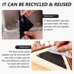 4pcs Rug Carpet Mat Grippers Non Slip Reusable Washable Silicone Grip