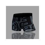 4pcs/set Men's Underwear Lce Silk Sports Breathable Thin Boxer Shorts - Black