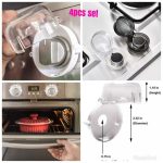 4Pcs Stove Knob Covers Child Safety Guards