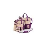 5 In 1 Baby Diaper Bag Nappy Changing Pad Travel Mummy Bag