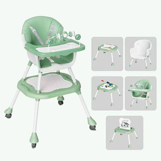 5 in 1 High Chairs for Babies and Toddlers,Convertible High Chair for Baby Green