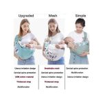 5 In 1 Pain-Free Baby Wrap Sling Carrier Baby Spine Protector/Nursing Cover