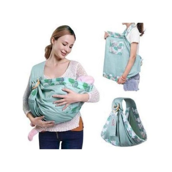 5 In 1 Pain-Free Baby Wrap Sling Carrier Baby Spine Protector/Nursing Cover