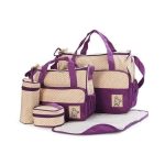 5 Piece Waterproof Nappy Diaper Bag