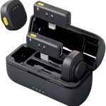 Professional Dual Wireless Microphone SX27 with magnetic clips, Noise Cancellation  for iPhone & Type-C, Perfect for Live Streaming & Video Recording with a Portable Charging Case