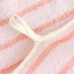 5pcs pink striped bath towel set - super soft bath towels, suitable for bathrooms, gyms