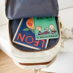 5pcs Women Girls School Bag Backpack - Beige