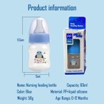 60mL Baby Mini Bottle- Leakproof BPA-Free Shatterproof with Filter Net