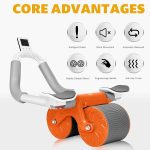 Ab roller Wheel for men women with Mobile holder and Timer - Image 2