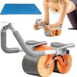 Ab roller Wheel for men women with Mobile holder and Timer