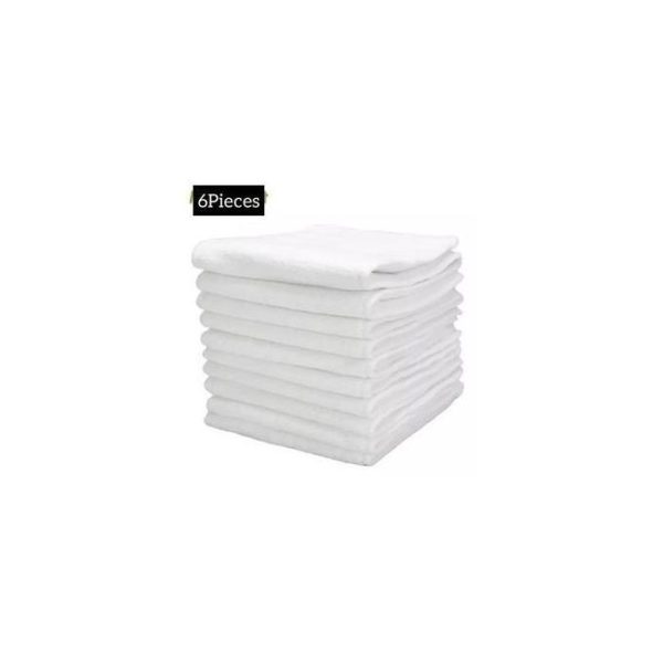 6PCs Cotton Baby Reusable Diapers Washable Cloth Diaper