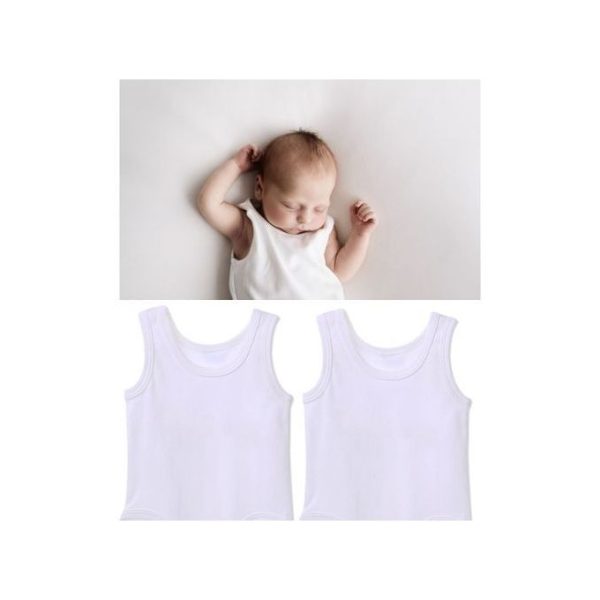 6Pcs NEWBORN Baby Vest Pure Cotton Unisex Innerwears