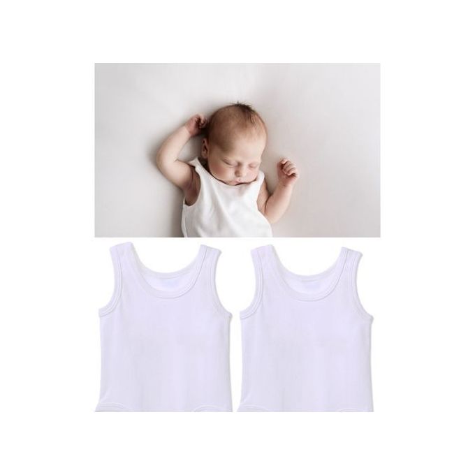 6Pcs NEWBORN Baby Vest Pure Cotton Unisex Innerwears