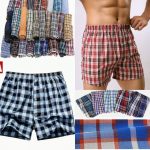 6Pcs Pure Cotton Checked Men's Boxers – Multicolor