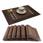 6pcs PVC Table Mats / Placemats Plus One Table Runner(30*180cm)