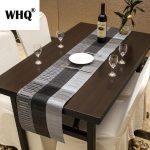 6pcs pvc table mats plus one table runner(30*180cm)
