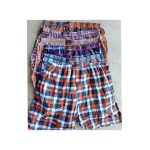 6Pcs Soft Cotton Checked LONG LEG Big Size Men's Boxers –for Trauser 30-42