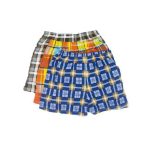6Pcs Soft Cotton Checked Men's Boxers – Multicolor