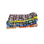 6Pcs Soft Cotton Checked Men's Boxers – Multicolor