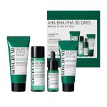 SET SOME BY MI AHA BHA PHA 30Days Miracle AC SOS Kit - Toner 1.01Oz, Serum 0.33Oz, Cream 0.7Oz, Foam 1.01Oz - Mild Exfoliating Daily Skin Care Set - Skin Wastes, Sebum, Oiliness Care - Korean Skin Care