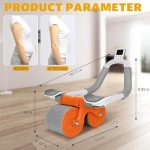 Ab roller Wheel for men women with Mobile holder and Timer - Image 7